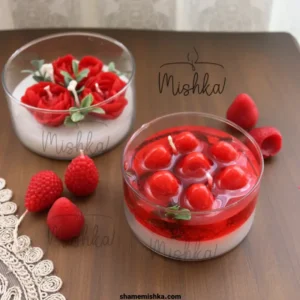 عکس شاخص محصول شمع دسر توت فرنگی