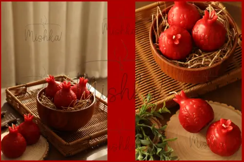 عکس های متنوع از شمع هایی که در تزییین سفره شب یلدا کاربرد دارند.