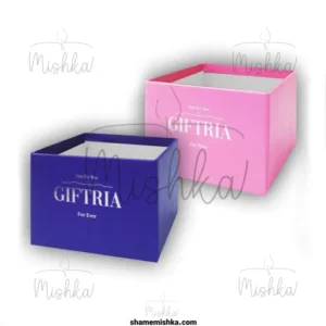 عکس شاخص محصول باکس گل رویا در رنگ های نیلی و صورتی در کنار هم