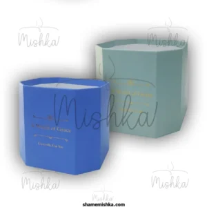 عکس شاخص محصول باکس گل یگانه در رنگ های آبی و آبی دودی در کنار هم